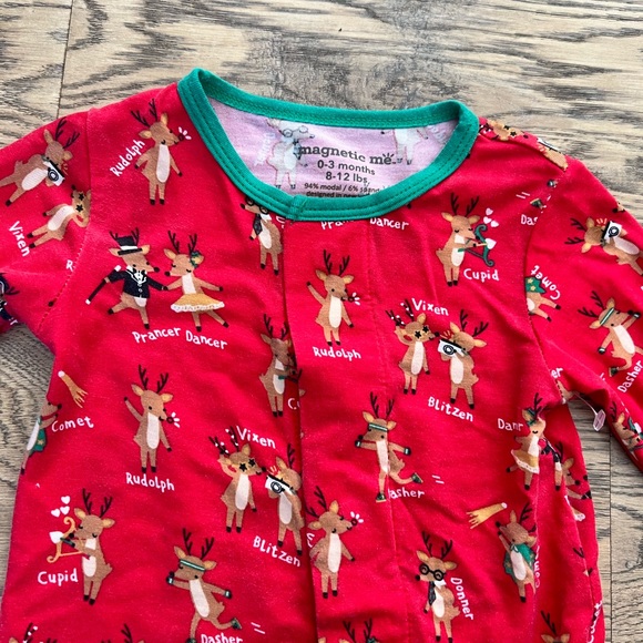 Magnetic Me Rollicking Reindeer Footie sz 0-3 - Picture 3 of 3